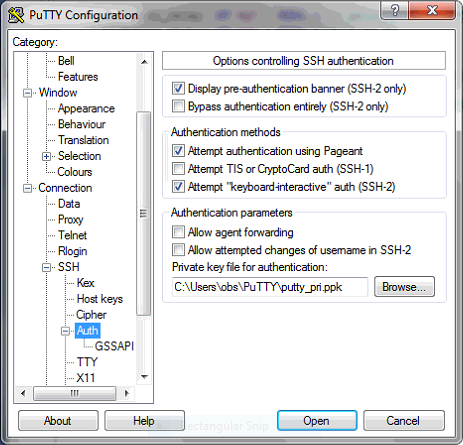 PuTTY PrivateKey