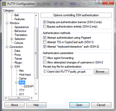 PuTTY PrivateKey