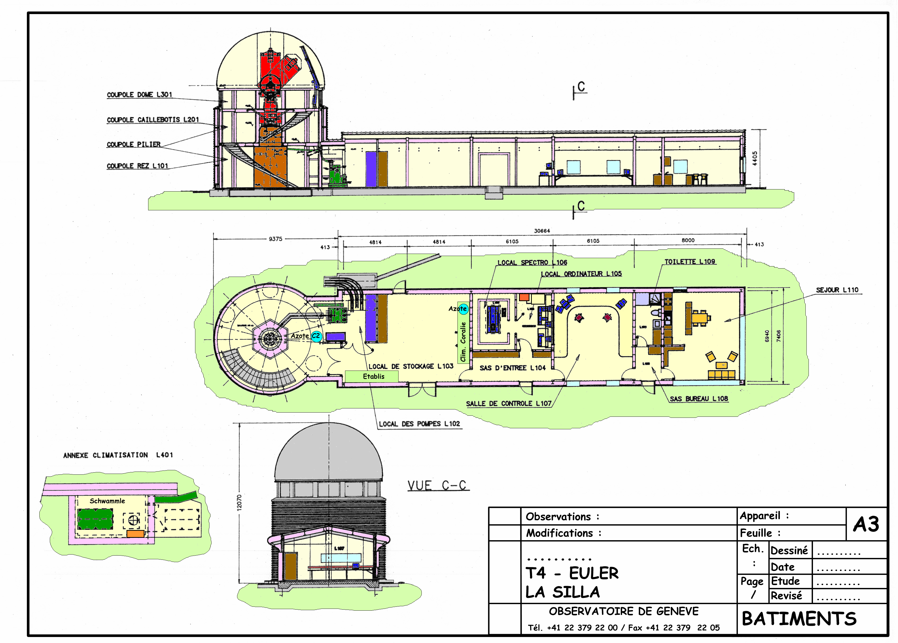 ObsGE La Silla Coupole Plan original 01