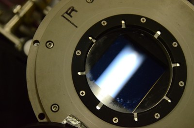 image du depot sur la face interne du hublot ECAM durant le pompage