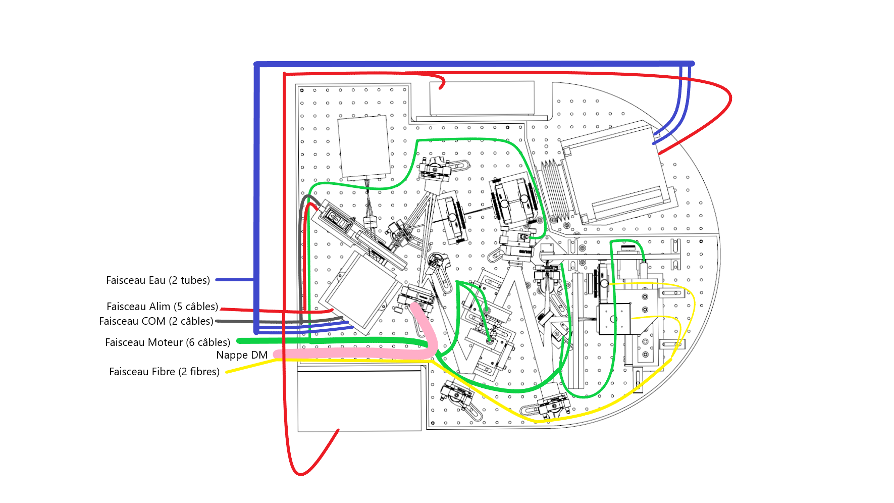 Faisceau cablage bench Kalao