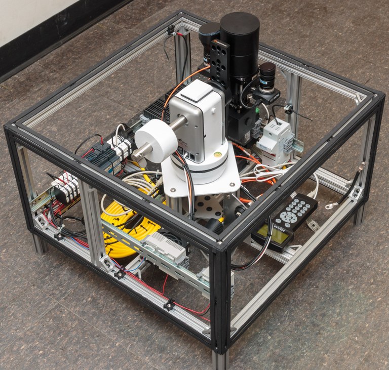 The HARPS-N Solar Telescope consists of a 3 inch lens coupling light from the full disk of the Sun into an integrating sphere which is then fed to HARPS-N via a fiber injected into the calibration system