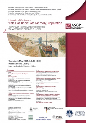 International Conference ‘This Has Been’: Art, Memory, Reparation