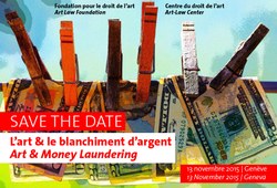 Save the date: L'art et le blanchiment d'argent / Art and Money Laundering